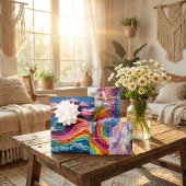 Stickerei Rainbow, Sky und Cloud Design Geschenkpapier Set