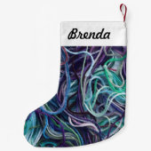 Stickerei Thread ・ mit/ deines Textes {beliebige F Kleiner Weihnachtsstrumpf (Rückseite)