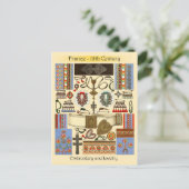 Stickerei und Schmuck - Frankreich, 19. Jahrhunder Postkarte (Stehend Vorderseite)