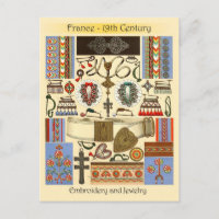 Stickerei und Schmuck - Frankreich, 19. Jahrhunder