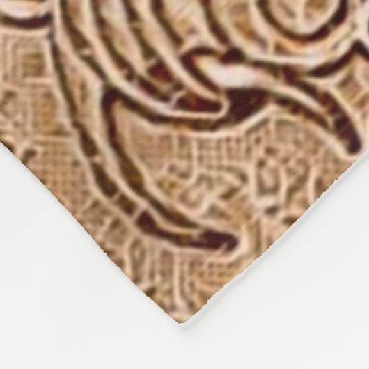 Stickerei Unicorn Holzart Fleecedecke (Ecke)