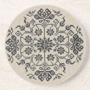 Stickerei-Untersetzer Sandstein Untersetzer