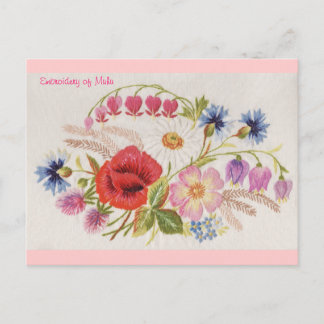 Stickerei von Muhu Postkarte 1