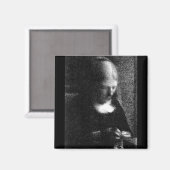 Stickerei von Seurat Magnet (Vorderseite/Rückseite)