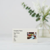 Stickereibedarf Visitenkarte (Stehend Vorderseite)