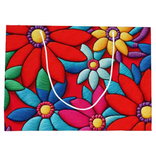 Stickereidesign Große Geschenktüte (Rückseite)