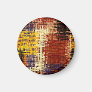 Stickereien, farbige Linien, böhmischer Stil Magnet