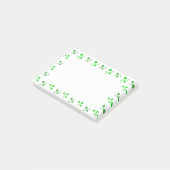 Stickereien für das grüne Kleeblatt Post-it Klebezettel (angewinkelt)