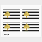 Stickereien für den Goldschuh Rechteckiger Aufkleber (Blatt)