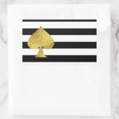 Stickereien für den Goldschuh Rechteckiger Aufkleber (Tasche)