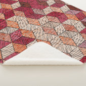 Stickereien mit Hexagons: Bohemisches Patchwork Pr Sherpadecke (3/4)