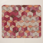 Stickereien mit Hexagons: Bohemisches Patchwork Pr Sherpadecke (Vorderseite (Horizontal))