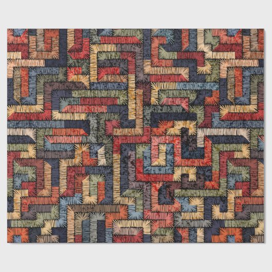 Stickereien nahtlos geometrisch. ethnisch und geschenkpapier (Flach)