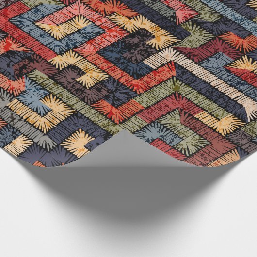 Stickereien nahtlos geometrisch. ethnisch und geschenkpapier (Ecke)