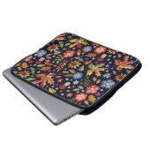 Stickereien nahtlos mit schönen Blume Laptopschutzhülle (Vorne Knopf)