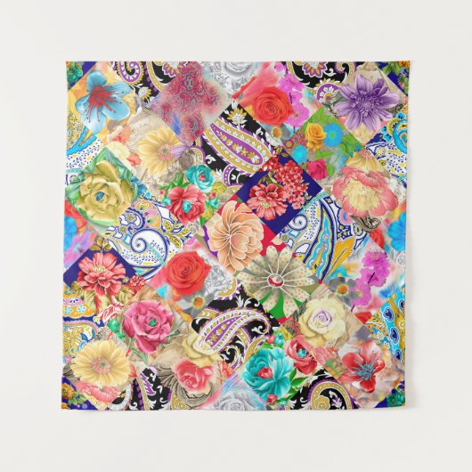 Stickereien nahtlos mit schönen Blume Wandteppich (Vorderseite (Horizontal))