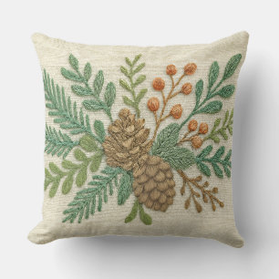 Stickereien Pinecone Kissen