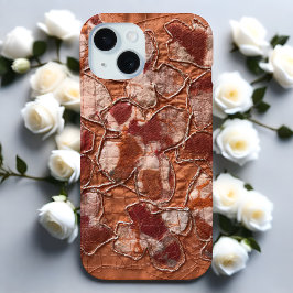 Stickereien von Orangenschmetterlingen aus Boho Case-Mate iPhone Hülle