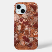 Stickereien von Orangenschmetterlingen aus Boho Case-Mate iPhone Hülle (Rückseite)