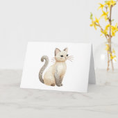 Stickereigetränk für die Katze Neutral Kitty Blank Karte (Gelbe Blume)
