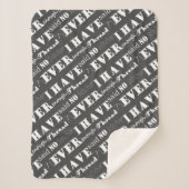 Stickereihandwerk nicht genug sherpadecke (Vorderseite)