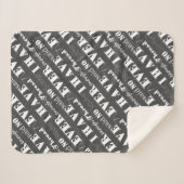 Stickereihandwerk nicht genug sherpadecke (Vorderseite (Horizontal))