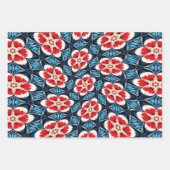 Stickereimuster für die Blume Geschenkpapier Set (Vorderseite 3)