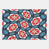 Stickereimuster für die Blume Geschenkpapier Set (Vorderseite 2)