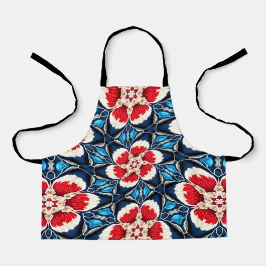 Stickereimuster für die Blume Schürze (Vorderseite)