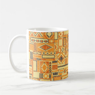 Stickereimuster, nahtlos verziert. Bohemisch Kaffeetasse