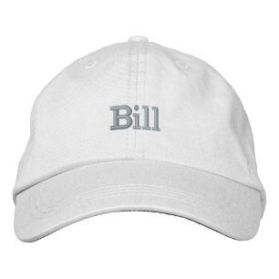 Stickereiname Bill, Bestickte Baseballkappe