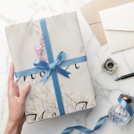 Stickereipapier für die Hochzeitstiege Geschenkpapier