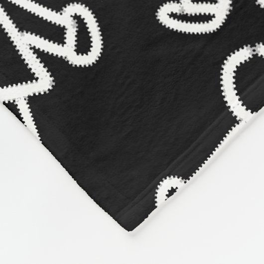 Stickereizeichen des Strichmännchens | Niedlich Mi Fleecedecke (Ecke)