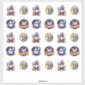 StickerGen Halloween Custom-Cut Vinyl Sticker (Blatt)