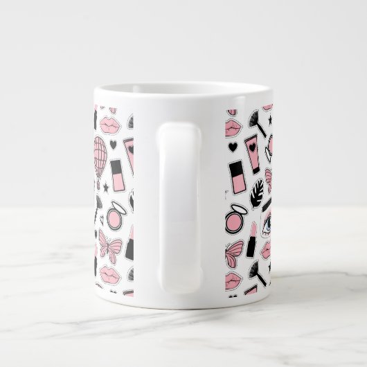 Stickermuster Jumbo-Tasse (Rückseite)