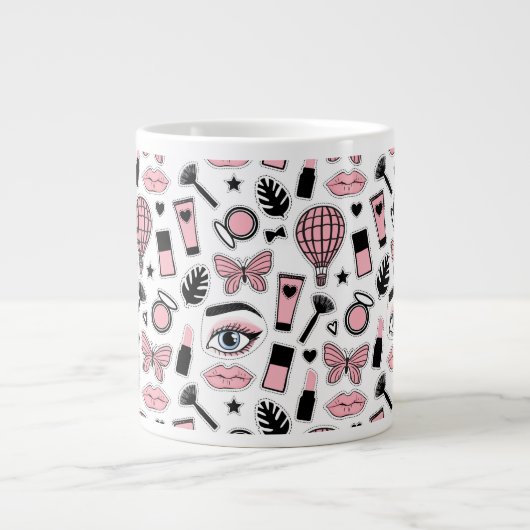 Stickermuster Jumbo-Tasse (Vorderseite)