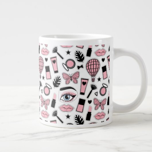 Stickermuster Jumbo-Tasse (Rechts)