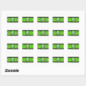 STICKERRICK UND MORD QUADRATISCHER AUFKLEBER (Blatt)