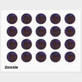 Stickerrolle  runder aufkleber (Blatt)