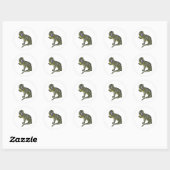 Stickerrolle  runder aufkleber (Blatt)