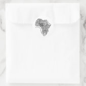 Stickers - Afrika-Karte (Tasche)