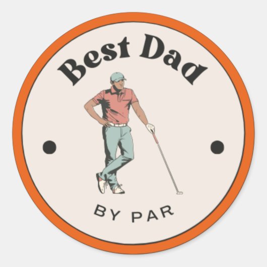 Stickers - Best Vater by Par golf (Vorderseite)