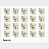 STICKERS Bio HONEY Imkerbienen Blume (Blatt)