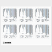 Stickers - Blau & Grau - Sterne & Schnee (Blatt)