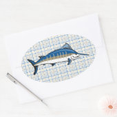 Stickers - Blue Marlin auf Kariert (Umschlag)