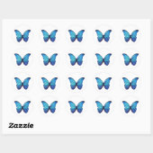 Stickers Blue Morpho Butterfly (Blatt)
