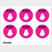 Stickers Boo halloween party  (Blatt)