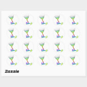 STICKERS - BUTTERFLY MARTINI (Blatt)