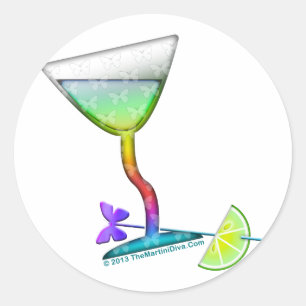 STICKERS - BUTTERFLY MARTINI