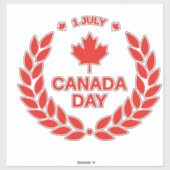 Stickers Canada Day Aufkleber (Blatt)